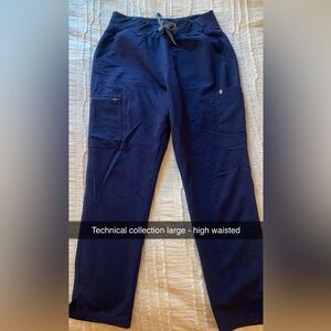 Figs High Waisted Yola Skinny - navy Large